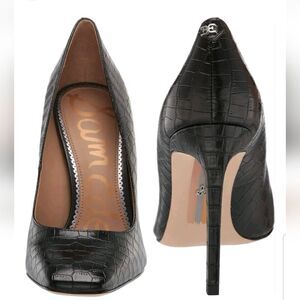 Sam Edelman “Beth” Leather Black pumps. Size 6 nwt